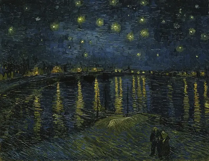 羅納河上的星夜