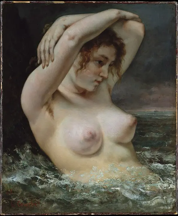 浪中的女人